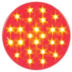 Grote® Red Round LED Lamp Female Pin - Stop, Turn & Tail