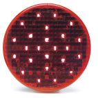 Lamp / Stop, Turn & Tail 4 in. Round Hi Count, LED Stop, Tail, Turn Lamp, Female Pin Red