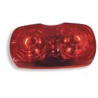 Lamp / Clearance & Marker Square Corner, Hi Count 13-Diodes Red