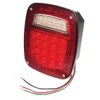Lamp / Stop, Turn & Tail Hi Count LED Stop/Tail/Turn Box Lamp Without License, RH Red