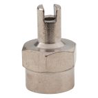 Haltec A-100-VC-2 Standard Bore Metal Screwdriver Valve Cap - 100 Pack