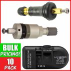 Hamaton HTS-A78ED U-Pro Hybrid NFC TPMS Sensor with Rubber Snap-In & Metal Clamp-In Valve Stems