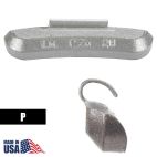 Hofmann Power Weight P-Style Uncoated Zinc Clip-On Wheel Weights - Choose Size