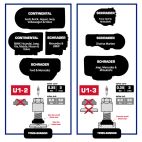 Hofmann Power Weight U1 Universal TPMS Metal Valve Service Kit - Box of 20