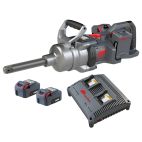 Ingersoll Rand W9691-K4E 20V High-torque 1" Drive Cordless Impact Wrench Kit, 3000 ft-lbs Max Torque, 4 Batteries and Charger, 6" Extended Anvil