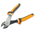 Diagonal Cutting Pliers, Insulated, Angled Head, 8-Inch