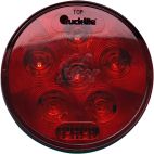 Truck-Lite® 4 inch LED Warning Light - Round Red Grommet mount