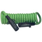 Trailer Connector Coiled Cables / Cords Assy - H/D Truck Heavy Duty Anti-Lock 7