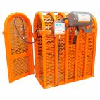Martins Industries MIC-6HD-IPS All-In-One Tire Inflation Pit Stop with 6-Bar Tire Cage & Bead Seater