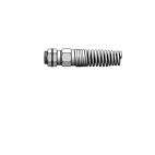 Air Brake Hose Fittings - H/D Truck Rubber (Bulk) Male Connector w/ Spring Guard Haldex