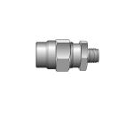 Air Brake Hose Fittings - H/D Truck Rubber (Bulk) Male Connector w/o Spring Guard Haldex