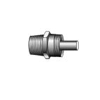 Air Brake Hose Fittings - H/D Truck Rubber (Bulk) Male Connector (Body Only) Haldex