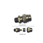 Air Brake Hose Fittings - H/D Truck Rubber (Bulk) Male Connector w/o Spring Guard Haldex