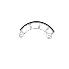 Brake Shoes - Single / Bulk - Remfd - H/D Truck 4708 (TC) (Eaton Extended Service For Rockwell / Timken Pin Type) Haldex (GG) Rockwell / Meritor / Timken Drive Axle - Eaton Extended Service For Pin Type Cast Shoe 23K High Performance Premium Haldex