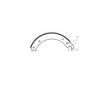 Brake Shoe Kits / Gripper - Remfd - H/D Truck 4515 (X5) (XEM) (Rockwell Q For Fruehauf XEM3) Haldex (GN) Fruehauf Drive / Trailer Axle - Extended Service 20K Standard Organic Haldex