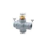 Air Brake Valves / Two Way / Double Check - New - H/D Truck Shuttle Haldex