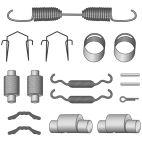 Brake Shoe Spring, Pin & Roller Hardware Kit - H/D Truck Haldex