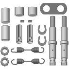 Brake Shoe Spring, Pin & Roller Hardware Kit - H/D Truck Haldex