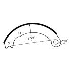 Brake Shoe Kits / Gripper - Remfd - H/D Truck 4515 (F) (Pin Type) Haldex (GN) Fruehauf Trailer Axle - Pin Type 20K Standard Organic Haldex