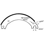 Brake Shoes - Single / Bulk - Remfd - H/D Truck 4515 (X2) (XEM2) (Fruehauf Quick Change 2nd Generation) Haldex (GD) Fruehauf Trailer Axle - Quick Change - 2nd Generation 23K Standard Organic Haldex