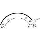 Brake Shoes - Single / Bulk - Remfd - H/D Truck 4515 (X5) (XEM5) (Fruehauf Quick Change 5th Generation) Haldex (GG) Fruehauf Trailer Axle - Quick Change - 5th Generation 23K High Performance Premium Haldex