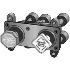 Air Brake Valves / Manifold Dash - New - H/D Truck Style B Haldex