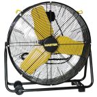 Master 24 in 1/4 HP 3 Bladed Direct Drive Cradle Drum Fan - w/Wheels