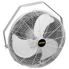 Master Fan Circulation 18" 3 Speed UL507 White w/Wall Mount