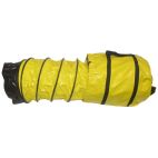 Master Heater PVC Vinyl Coated Polyester Fabric Standard Flexible Ducting - 12 in x 25 ft with Fastening Cuffs and Carry Bag