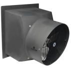 Fan Exhaust 16" Poly Flushmount w/ Aluminum Shutter