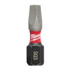 MILWAUKEE TOOL SHOCKWAVE™ Impact Square Recess #3 Insert Bits (2 PK)