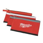 MILWAUKEE TOOL 3 Pk Zipper Pouches