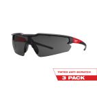 MILWAUKEE TOOL 3PK Safety Glasses - Tinted Anti-Scratch Lenses