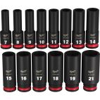 MILWAUKEE TOOL 14PC SHOCKWAVE Impact Duty™  3/8" Drive Metric Deep 6 Point Socket Set
