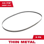 MILWAUKEE TOOL 14 TPI Standard Deep Cut Portable Band Saw Blade 3PK
