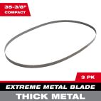MILWAUKEE TOOL Extreme Thick Metal Compact Band Saw Blade 3PK