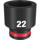 MILWAUKEE TOOL SHOCKWAVE Impact Duty™  3/8"Drive 22MM Standard 6 Point Socket