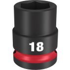 MILWAUKEE TOOL SHOCKWAVE Impact Duty™  1/2"Drive 18MM Standard 6 Point Socket