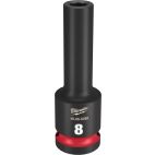 MILWAUKEE TOOL SHOCKWAVE Impact Duty™  1/2"Drive 8MM Deep 6 Point Socket