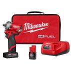 MILWAUKEE TOOL M12 FUEL Stubby 1/4" Impact Wrench Kit