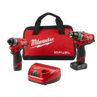 MILWAUKEE TOOL M12 FUEL™ 2-Tool Combo Kit: 1/2" Hammer Drill and 1/4" Hex Impact Driver
