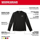 MILWAUKEE TOOL WORKSKIN™ Lightweight Performance Shirt - Long Sleeve - L