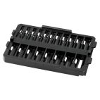 MILWAUKEE TOOL SHOCKWAVE Impact Duty™ Socket 3/8” Dr 19PC MM TRAY ONLY