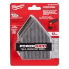 MILWAUKEE TOOL Assorted 80, 120 & 180 Grit Mesh Sanding Sheets for M12 FUEL™ Orbital Detail Sander 12-Pack