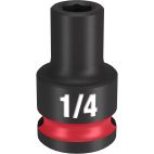 MILWAUKEE TOOL SHOCKWAVE Impact Duty™  3/8" Drive 1/4" Standard 6 Point Socket