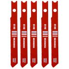 MILWAUKEE TOOL 2-3/4" 24TPI U-Shank Metal High Speed Steel Jig Saw Blades 5PK