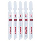 MILWAUKEE TOOL 3" 14TPI T-Shank Metal Cutting Bi-Metal Jig Saw Blades 5PK