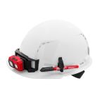 MILWAUKEE TOOL BOLT™ White Front Brim Vented Hard Hat w/4pt Ratcheting Suspension (USA) - Type 1, Class C