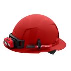 MILWAUKEE TOOL BOLT™ Red Full Brim Vented Hard Hat w/4pt Ratcheting Suspension (USA) - Type 1, Class C