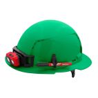 MILWAUKEE TOOL BOLT™ Green Full Brim Vented Hard Hat w/6pt Ratcheting Suspension (USA) - Type 1, Class C